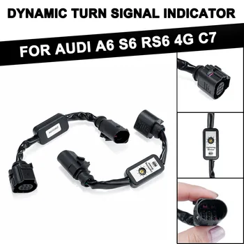 AUDI A6 S6 RS6 4G C7 esetén 2db LED hátsó lámpa kiegészítő modul kábel dinamikus irányjelző jelző kábelköteg autós kiegészítők