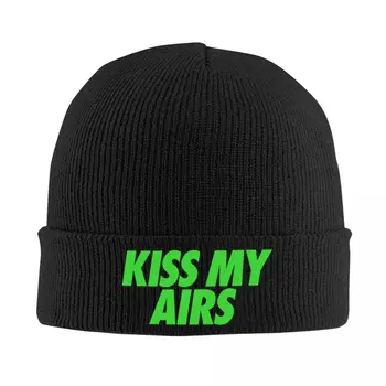 Kiss My Airs Skullies Beanies Caps Unisex Winter Warm kötött kalap Férfi Női Divat Felnőtt motorháztető Kalapok Kültéri sísapka