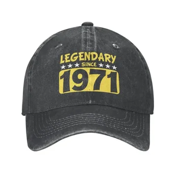Cool Cotton Yellow Legendás 1971 óta Baseball sapka Férfi Nők Egyedi állítható Uniszex Apa kalap Nyár