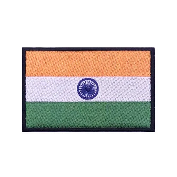 Indiai zászló India foltok Karszalag hímzett folt horog & hurok Vas Hímzés jelvény Katonai csík