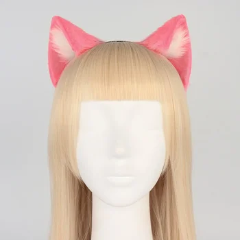 Kiegészítők Internetes hírességek képregény show Élő közvetítés kellékek Kézzel készített állati fül fejpánt Cos Cat fül fejpánt Lolita