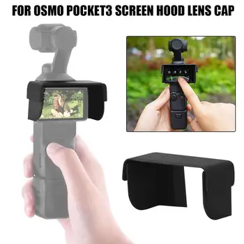  fekete a 3. zsebhez Lencsevédő kameravédő napellenző védőtok DJI Osmo Pocket 3 Gimbal Guard objektívsapkához Kamera tartozékok