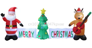 Mikulás karácsonymedve karácsonyfa felfújható levegő modell 3,2m karácsonyi kerti dekorációs kellékek karácsonyi kellékek