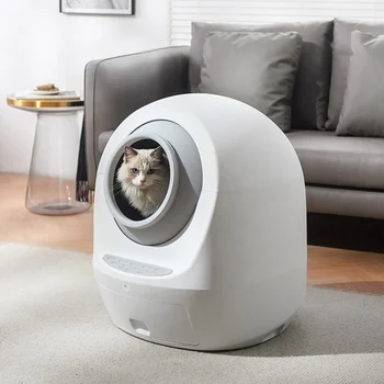 Macska WC intelligens automatikus öntisztító macska alomdoboz teljesen zárt homokozó macska tálca WC forgó képzés levehető