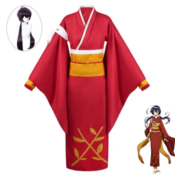 Anime Party Izumi Kyouka Cosplay Bungo Stray Dogs jelmez Nő Kimono öltöny Szerepjáték kimonó Egyenruha Halloween paróka Ruha