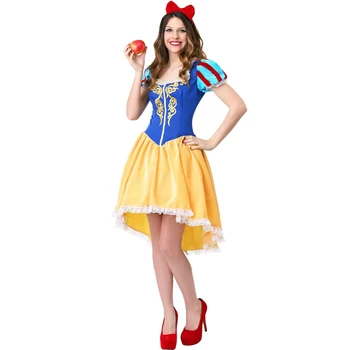 Karnevál Halloween hercegnő királynő jelmez születésnapi zsúr klasszikus hófehérke játékruha cosplay díszes partiruha