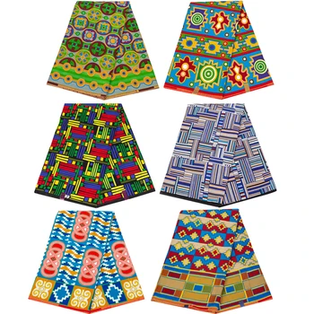 Afrika Ankara valódi nyomat viaszszövet puha pamut batikolt blokk csomagolás varróanyag parti ruha kézműves készítés patchwork új pogány