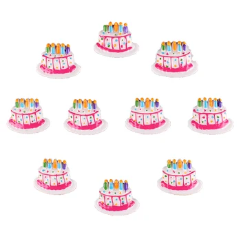50db születésnapi torta gyanta scrapbooking haj íj klip központ Kézműves díszítés varázsa Cabachons