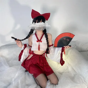 Sexys Jelmezek Női cosplay Anime Kimonó Aranyos puha lány Egyenruha Kísértés készlet szerepjáték Naughty Cosply fehérnemű