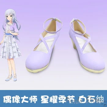 Game Rebellion Shiraishi Tsumugi Cosplay cipők Anime Cos Comic Cosplay jelmez kellékcipők a Con Halloween Party számára
