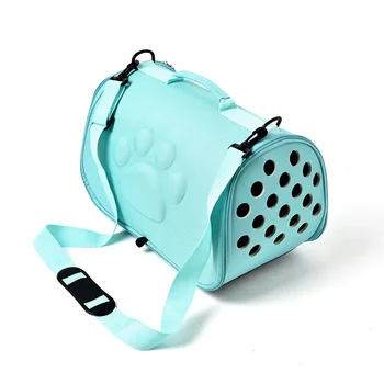 Hordozható kutya macska hordozó táska Nagy kapacitású kültéri utazási kutyahordozó válltáska heveder lélegző macska kézitáska kis kutyák számára