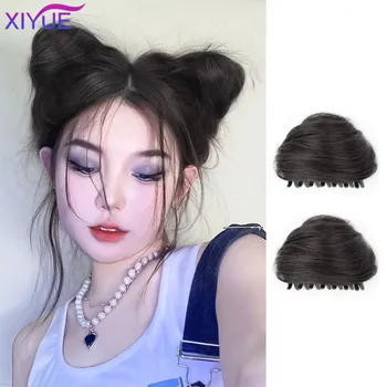 XIYUE Macska fülgolyó fej Paróka hajtű Aranyos fűszeres lány Fogd meg klip Lazy Man Pan Hair Bag Bolyhos Isten eszköz Paróka hajtű