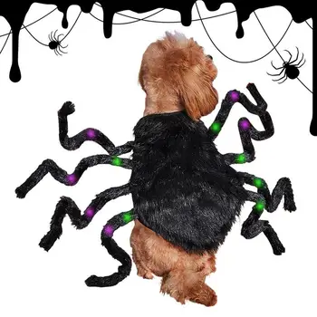 Pet Cosplay jelmez Pók akkumulátorral működtetett macskapók jelmez Halloweenre Kisállat Halloween jelmezek Halloween téma partira