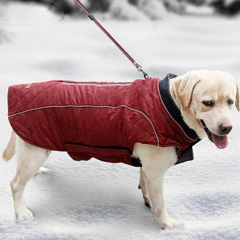 Téli kutyadzseki kabát kisállat meleg sűrített tartály felső kapucnis pulóver Új Big Dog vintage kényelmes pamut ruhák 6 szín