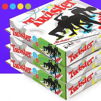 Twister játék Többjátékos társasjátékok Nagyobb szőnyeg Több színes folt Családi, gyerek társasjáték Alexával kompatibilis